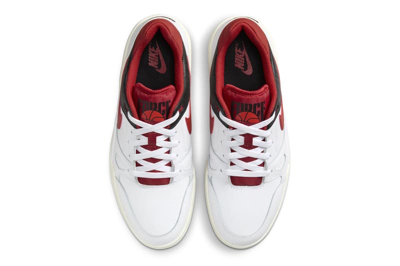 Nike Full Force Low Mystic Red Release Info FB1362-102 Date Buy Price White Black Sail