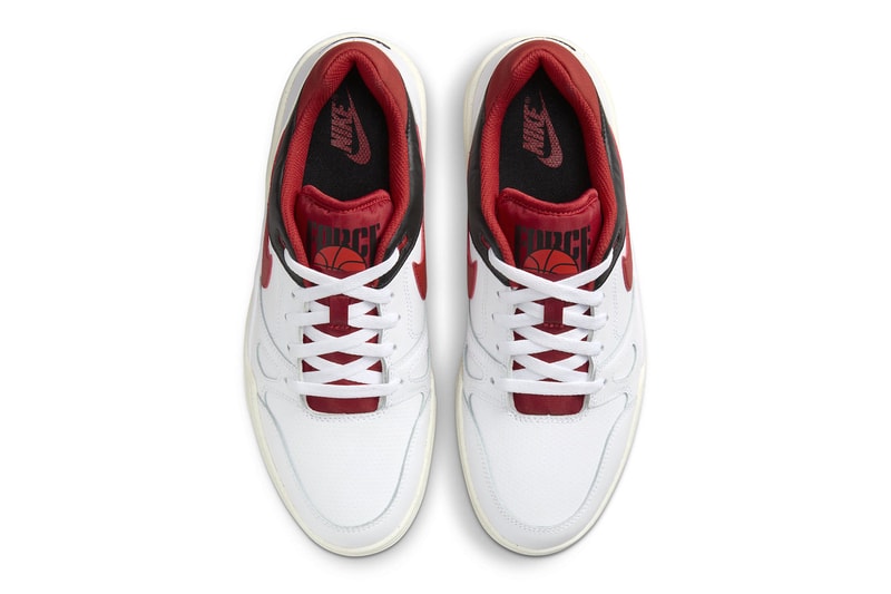 Nike Full Force Low Mystic Red Release Info FB1362-102 Date Buy Price White Black Sail