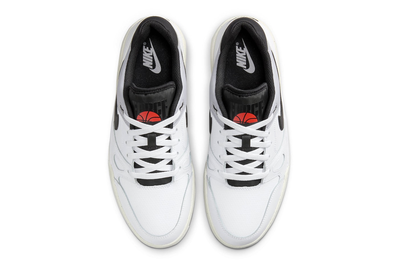 Official Look Nike Full Force Low "White/Black" FB1362-101 swoosh white sneakers basketball