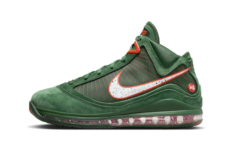 Nike Lebron 7 Florida AM gorge green team orange white DX8554 300 release info date price 200 USD FAMU 