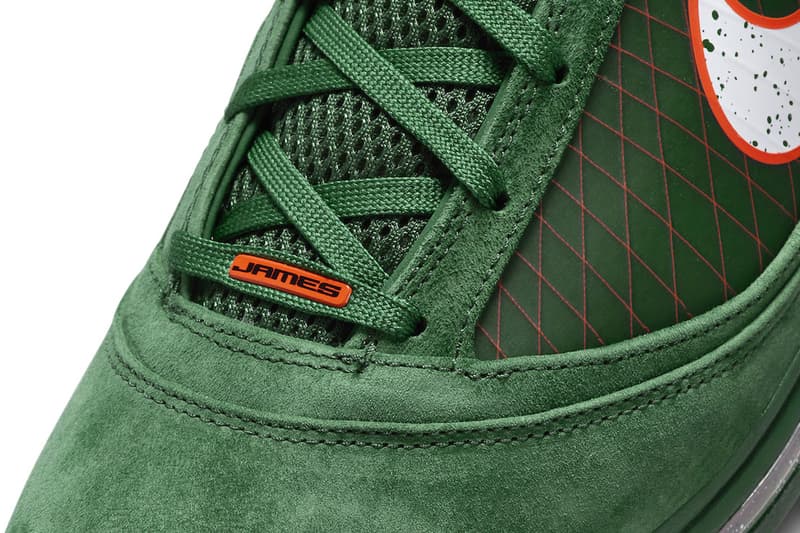 Nike Lebron 7 Florida AM gorge green team orange white DX8554 300 release info date price 200 USD FAMU 