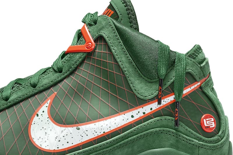 Nike Lebron 7 Florida AM gorge green team orange white DX8554 300 release info date price 200 USD FAMU 