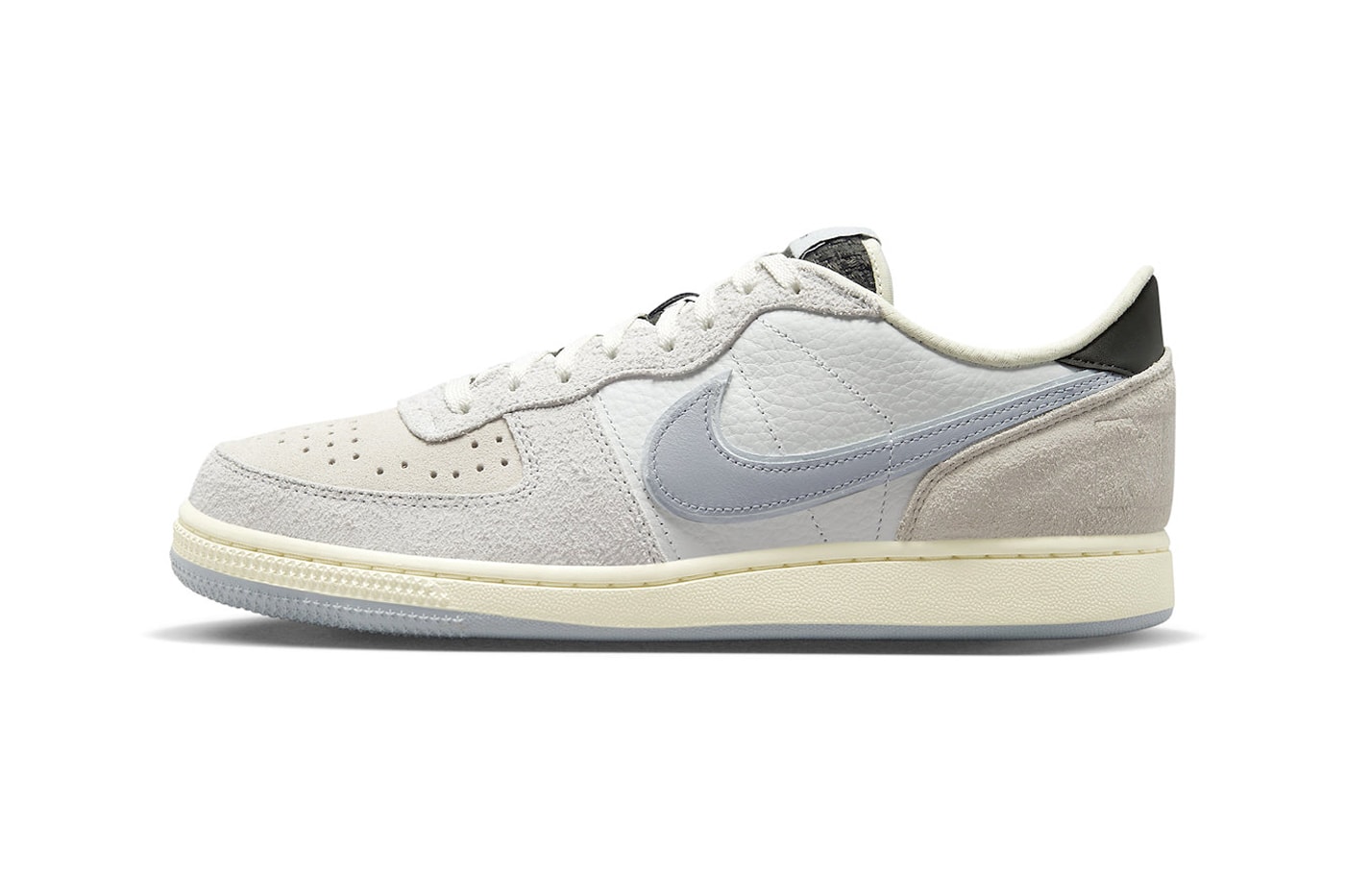 Official Look at the Nike Terminator Low "Liberté" FJ4207-001 Phantom/Wolf Grey-Coconut Milk suede leather summer staple white shoes af1 alternatives air force 1 low swoosh
