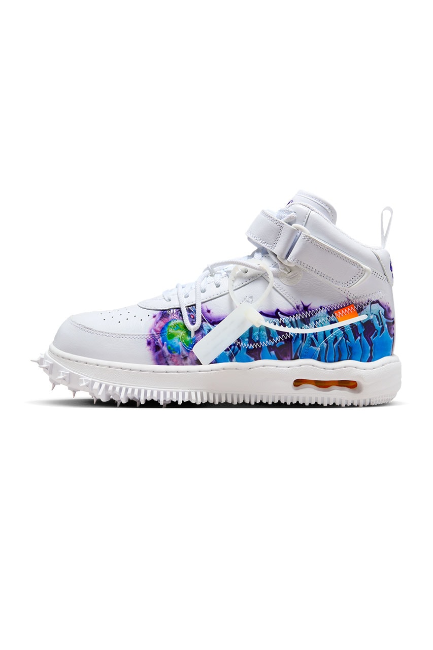 off white nike air force 1 mid graffiti DE0500 100 release date info store list buying guide photos price 