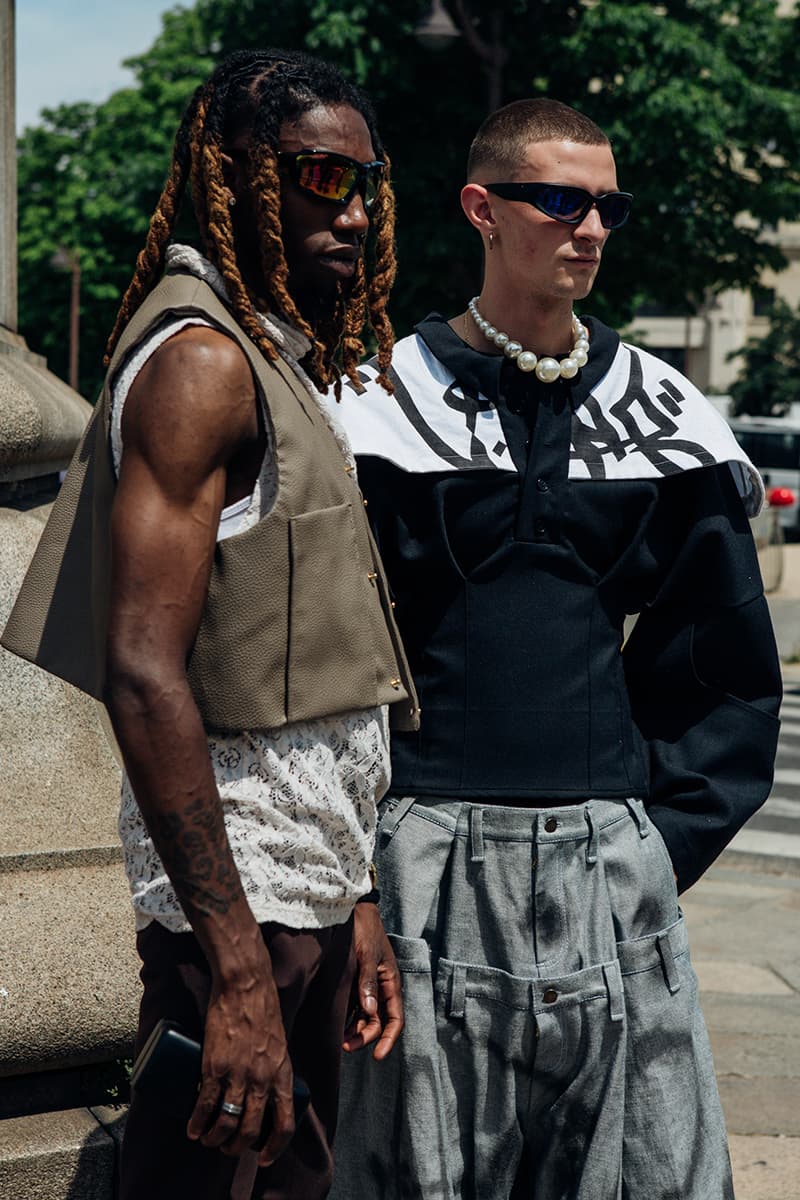 Paris Fashion Week Men's SS24 Street Style louis vuitton botter dior givenchy sacai spring summer 2024 paris fashion week