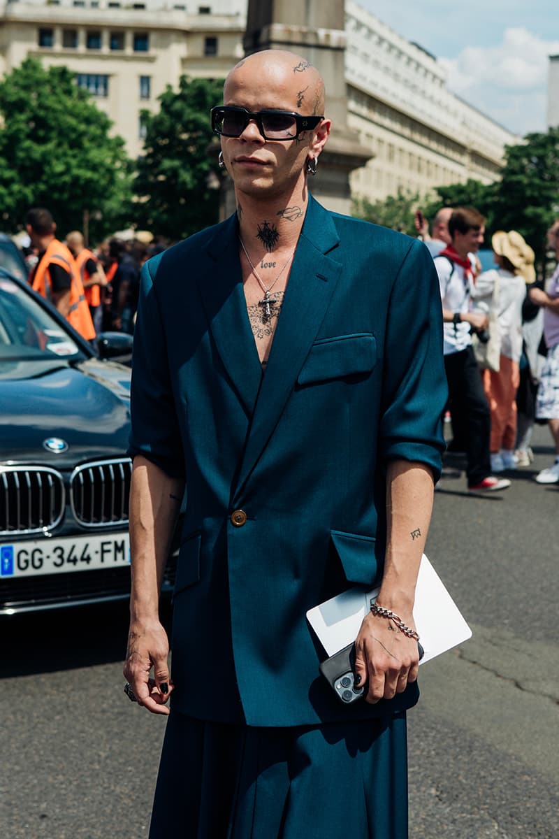 Paris Fashion Week Men's SS24 Street Style louis vuitton botter dior givenchy sacai spring summer 2024 paris fashion week