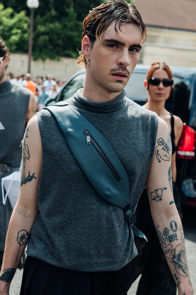 Paris Fashion Week Men's SS24 Street Style louis vuitton botter dior givenchy sacai spring summer 2024 paris fashion week