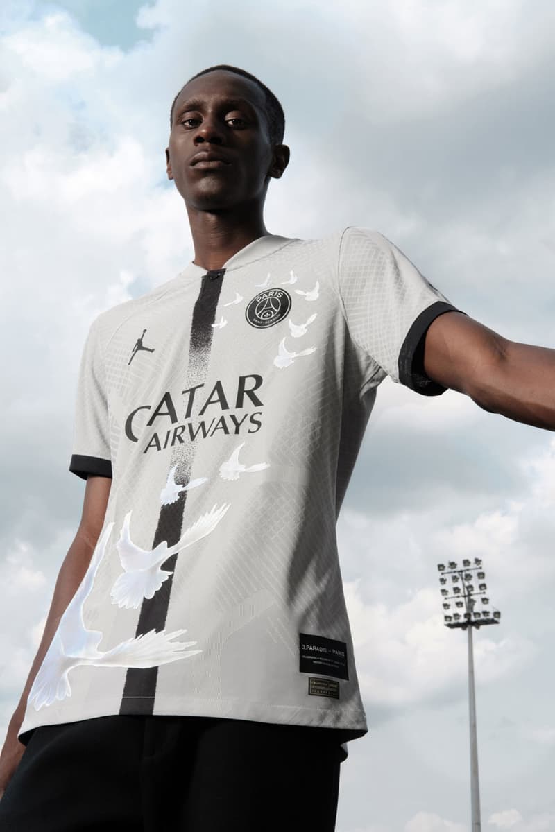 Paris Saint-Germain PSG 3.PARADIS Paris Fashion Week Style Soccer Kylian Mbappe Sports Soccer Jersey Kit Jordan Brand France