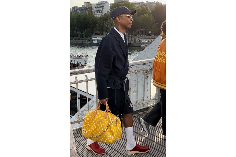 Pharrell Accessorizes With $1 Million Louis Vuitton Bag on Front