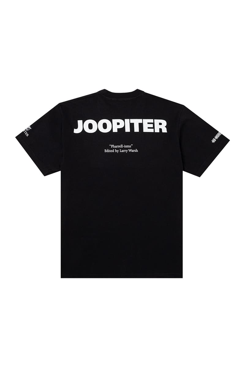 Pharrell's JOOPITER Launches Limited Edition "Just Phriends" Merch for Upcoming Auction With Sarah Andelman colette human made futura 2000 takashi murakami no more rulers nadine ghosn javier calleja golf le fleur palm angels