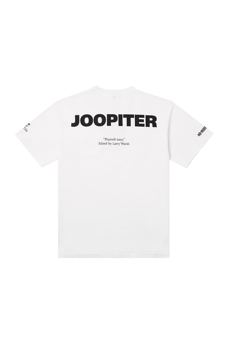 Pharrell's JOOPITER Launches Limited Edition "Just Phriends" Merch for Upcoming Auction With Sarah Andelman colette human made futura 2000 takashi murakami no more rulers nadine ghosn javier calleja golf le fleur palm angels