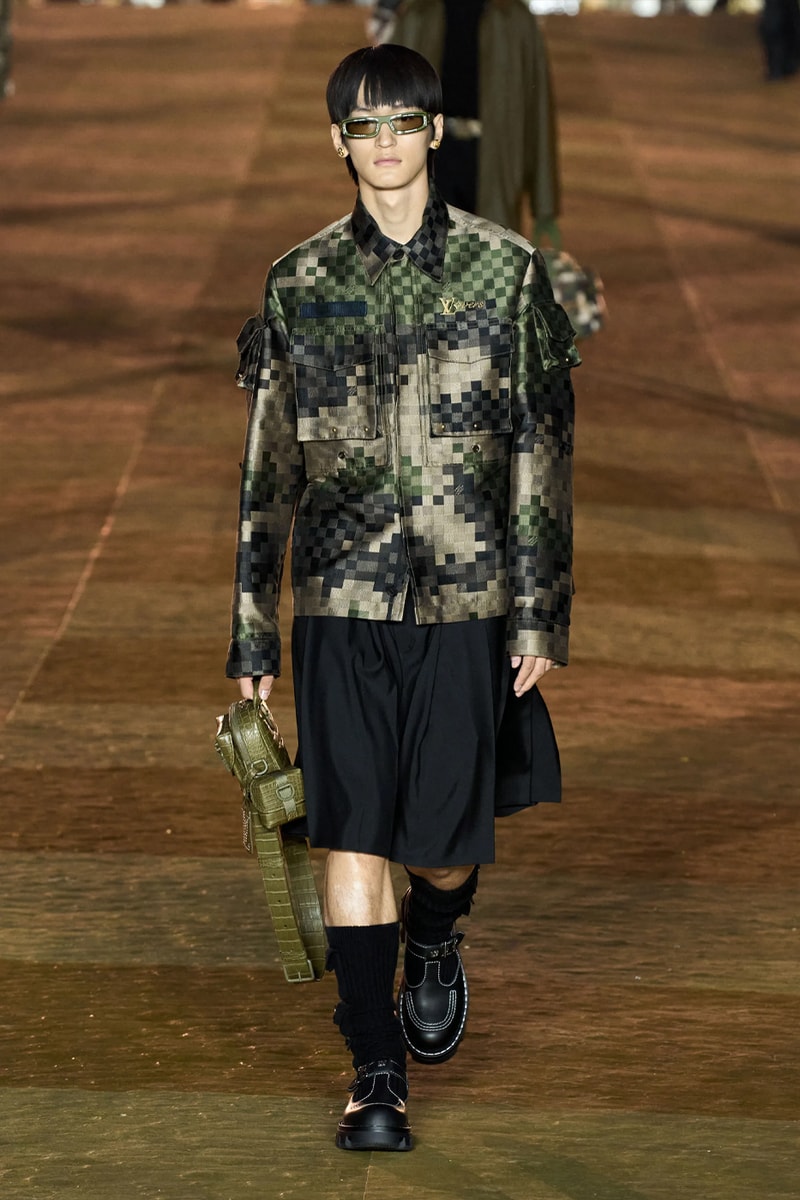 Pharrell's SS24 Louis Vuitton Debut Was Nothing Short of a Spectacle Paris fashion week pont neuf jay z beyonce rihanna asap rocky asap ferg pusha t verdy pharrell williams maluma jbalvin lewis hamilton fenty