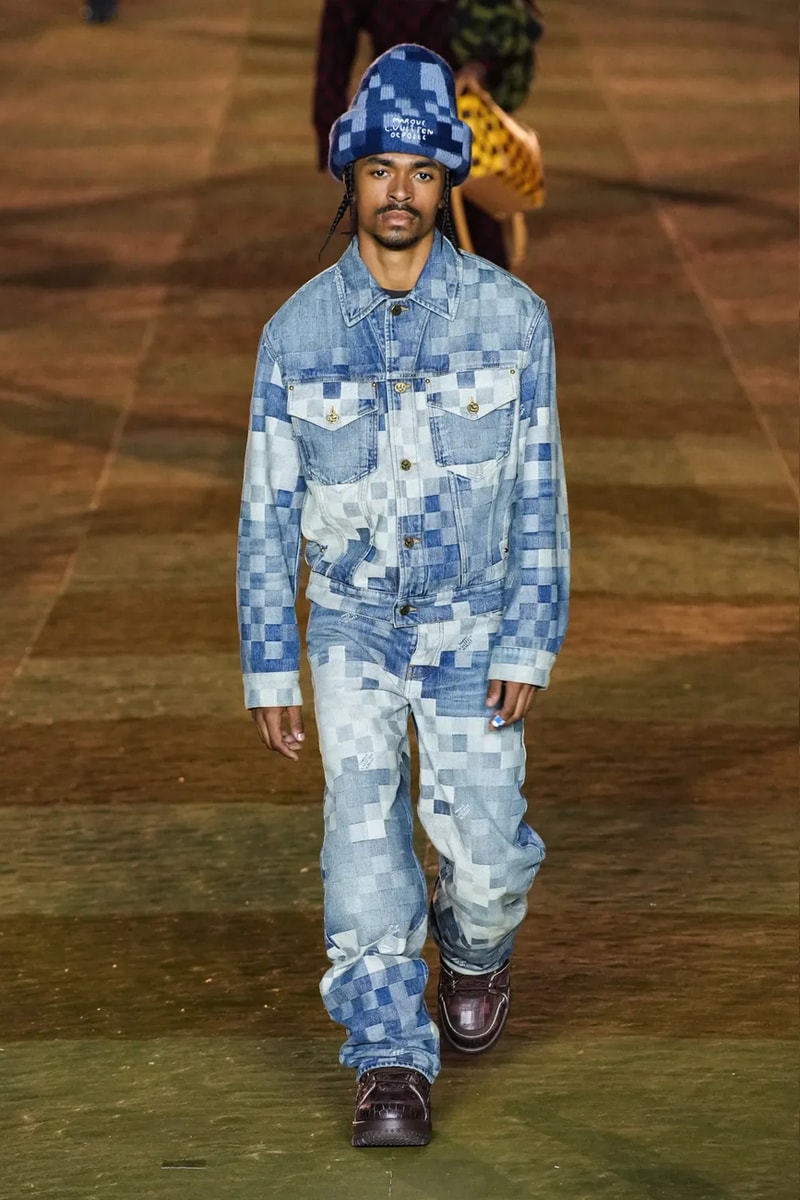 Pharrell's SS24 Louis Vuitton Debut Was Nothing Short of a Spectacle Paris fashion week pont neuf jay z beyonce rihanna asap rocky asap ferg pusha t verdy pharrell williams maluma jbalvin lewis hamilton fenty