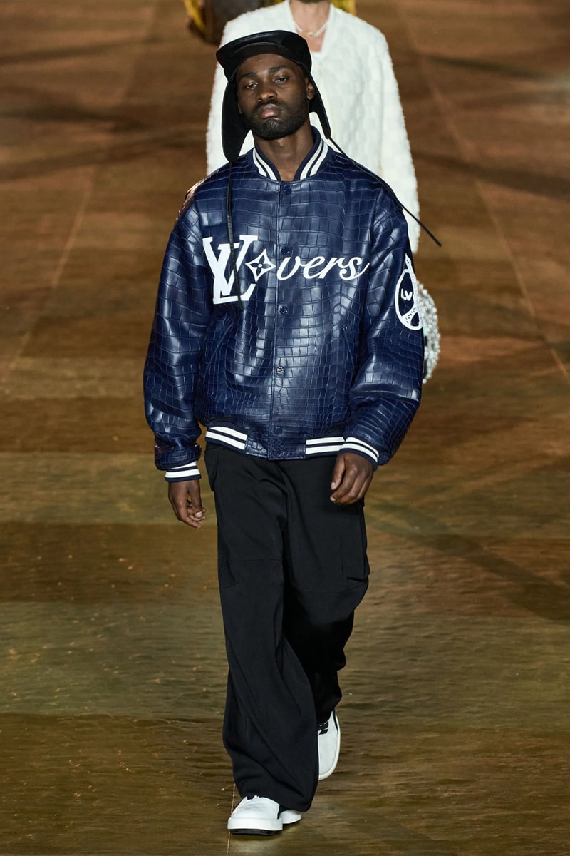 Pharrell's SS24 Louis Vuitton Debut Was Nothing Short of a Spectacle Paris fashion week pont neuf jay z beyonce rihanna asap rocky asap ferg pusha t verdy pharrell williams maluma jbalvin lewis hamilton fenty