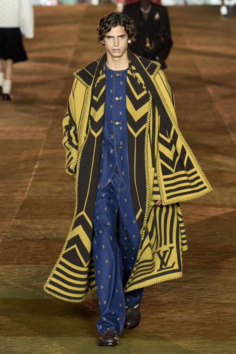 Pharrell's SS24 Louis Vuitton Debut Was Nothing Short of a Spectacle Paris fashion week pont neuf jay z beyonce rihanna asap rocky asap ferg pusha t verdy pharrell williams maluma jbalvin lewis hamilton fenty