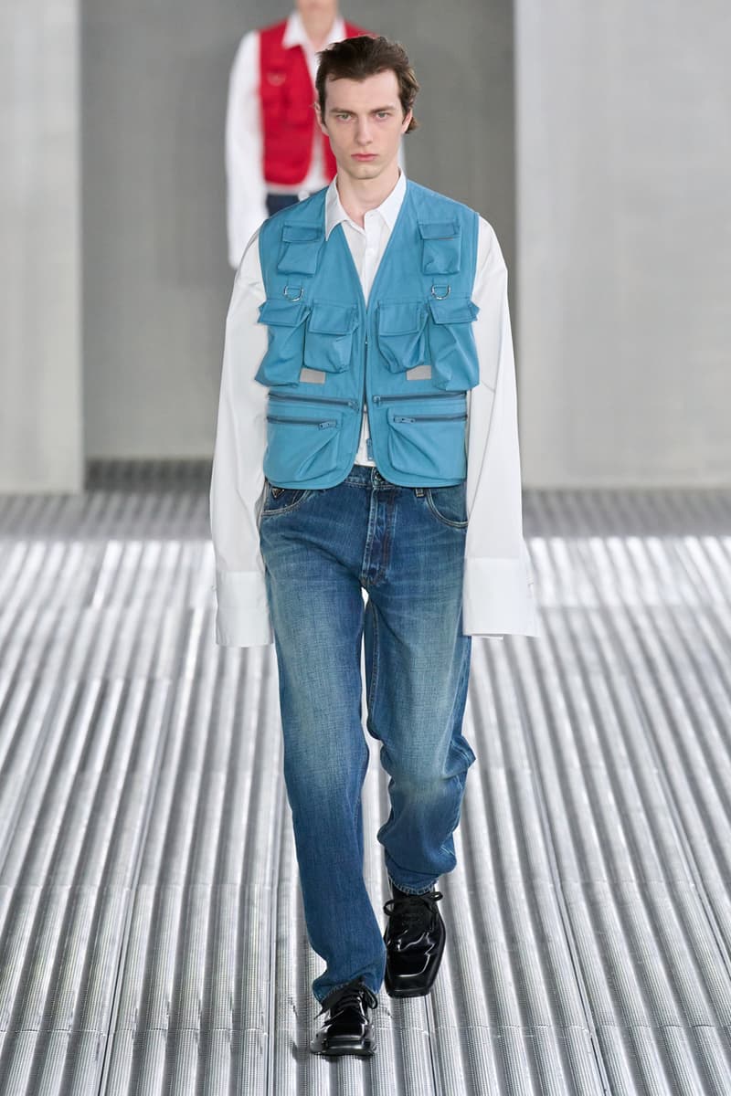 Prada Spring/Summer 2024 Men's Fluid Form Collection Runway Show Miuccia Prada Raf Simons Milan Fashion Week SS24