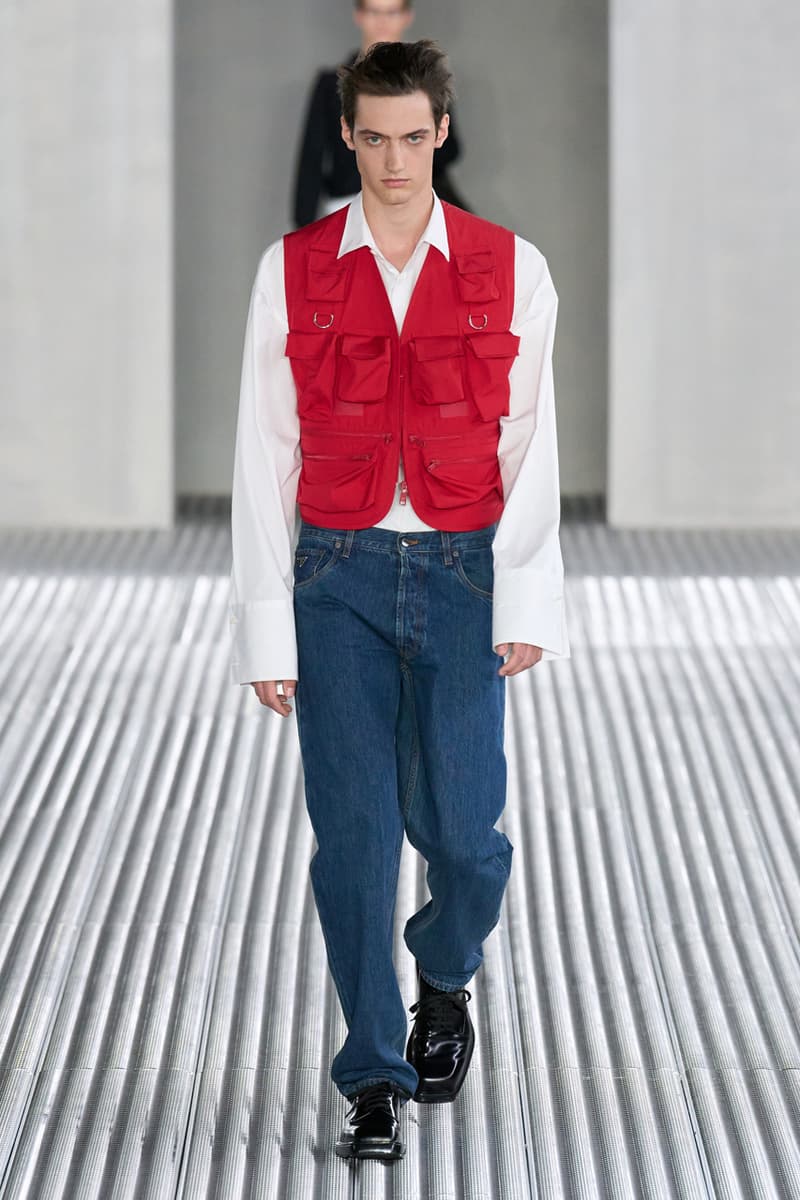 Prada Spring/Summer 2024 Men's Fluid Form Collection Runway Show Miuccia Prada Raf Simons Milan Fashion Week SS24