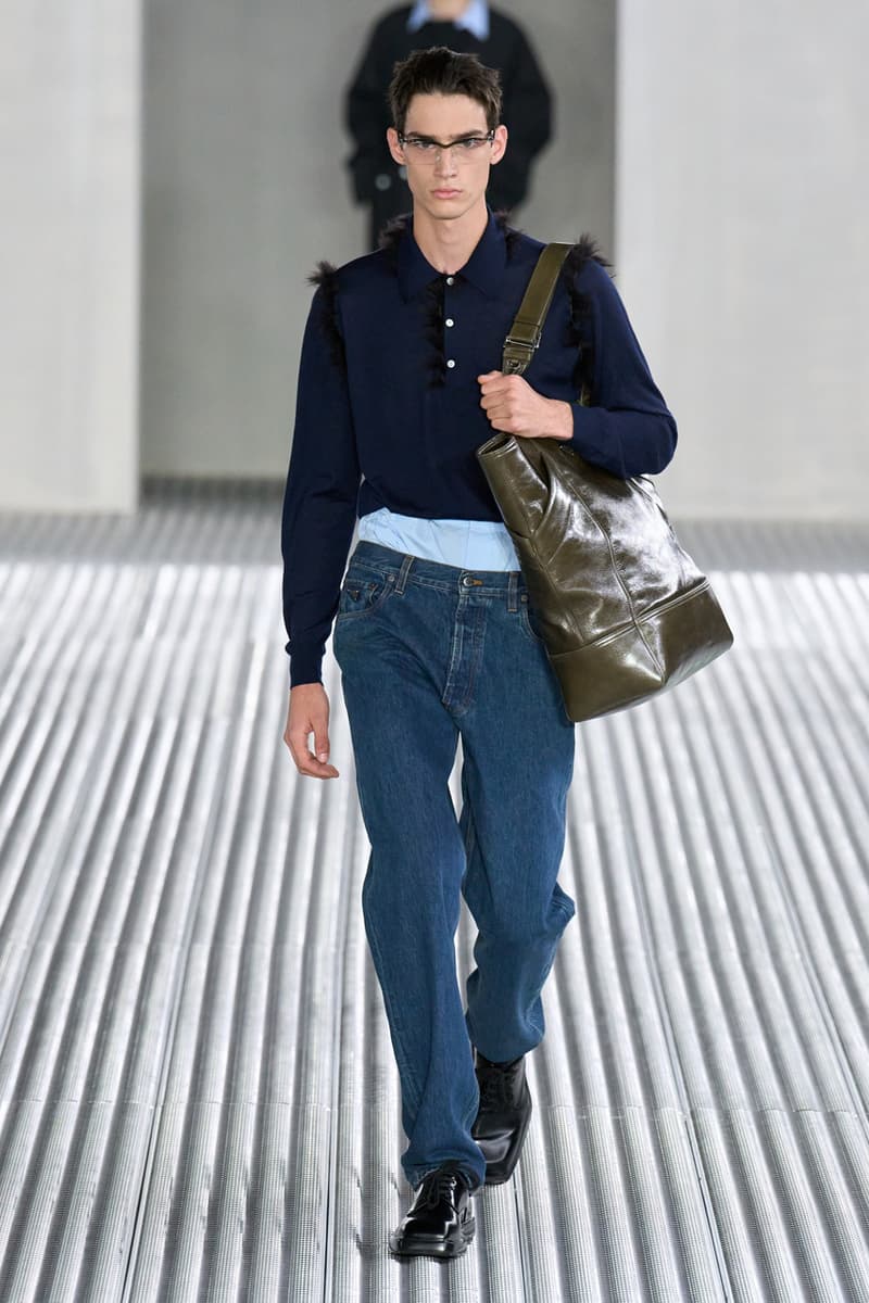 Prada Spring/Summer 2024 Men's Fluid Form Collection Runway Show Miuccia Prada Raf Simons Milan Fashion Week SS24