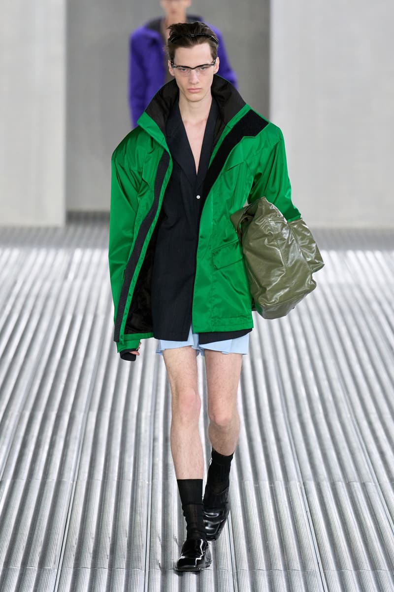 Prada Spring/Summer 2024 Men's Fluid Form Collection Runway Show Miuccia Prada Raf Simons Milan Fashion Week SS24