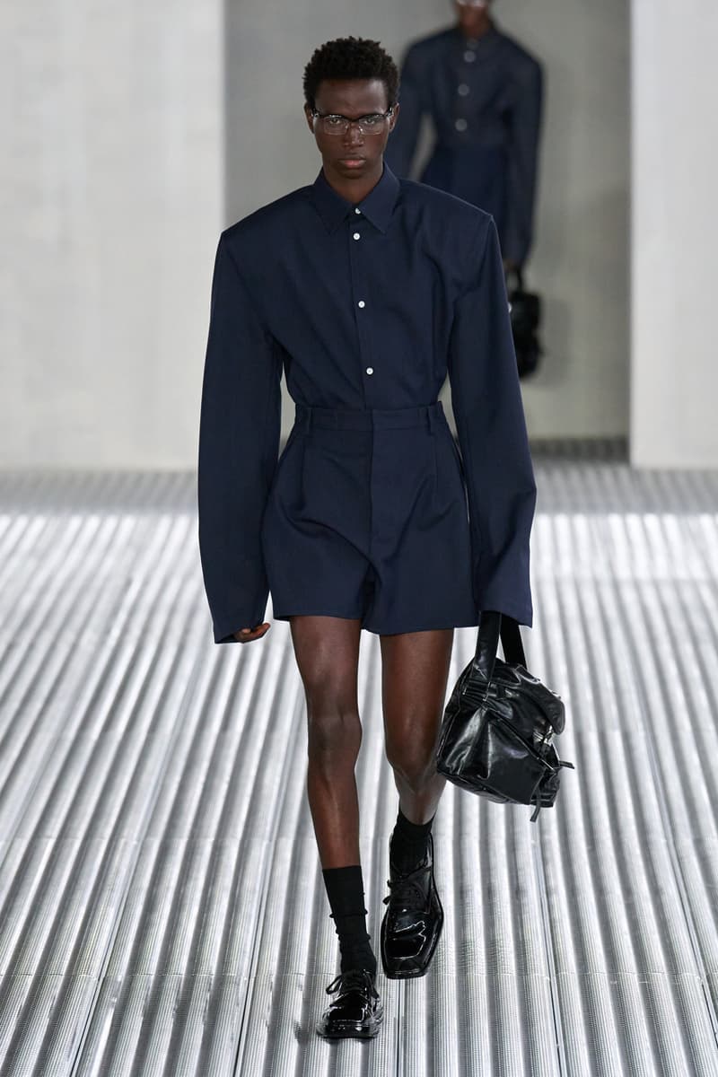 Prada Spring/Summer 2024 Men's Fluid Form Collection Runway Show Miuccia Prada Raf Simons Milan Fashion Week SS24