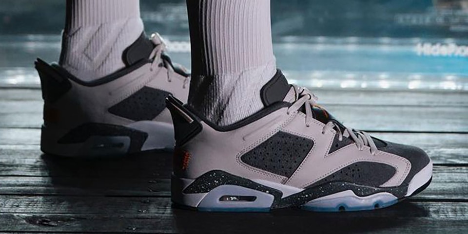 Early Look at the PSG x Air Jordan 6 Low "Cement Grey"