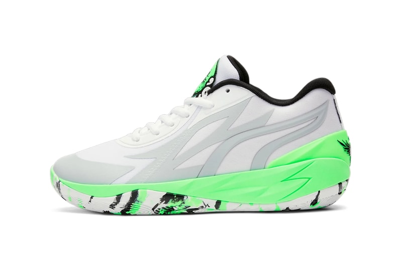 PUMA MB 02 lamelos rookie of the year all star ball brother neon green white grey black hulu cereal release info date price