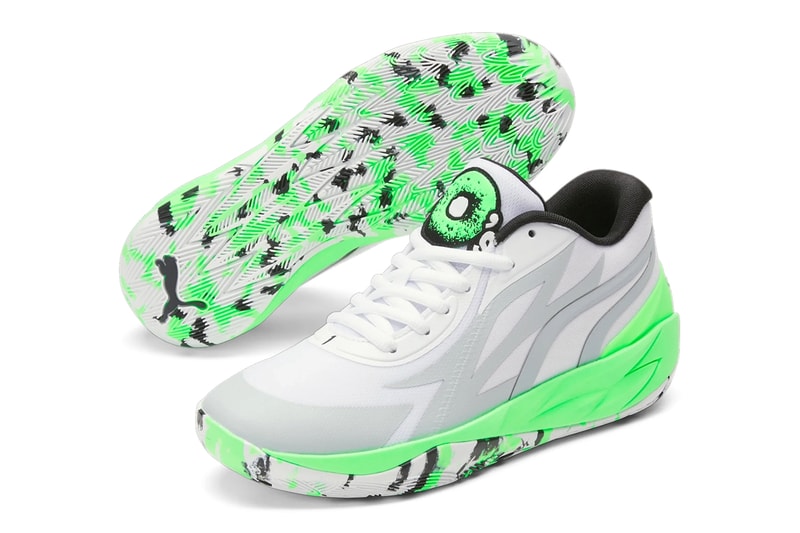 PUMA MB 02 lamelos rookie of the year all star ball brother neon green white grey black hulu cereal release info date price