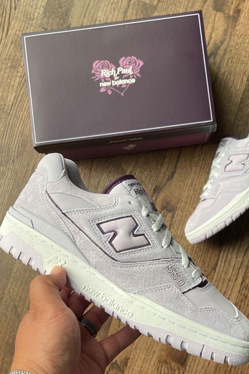 rich paul new balance 550 lavender release date info store list buying guide photos price forever yours lilac