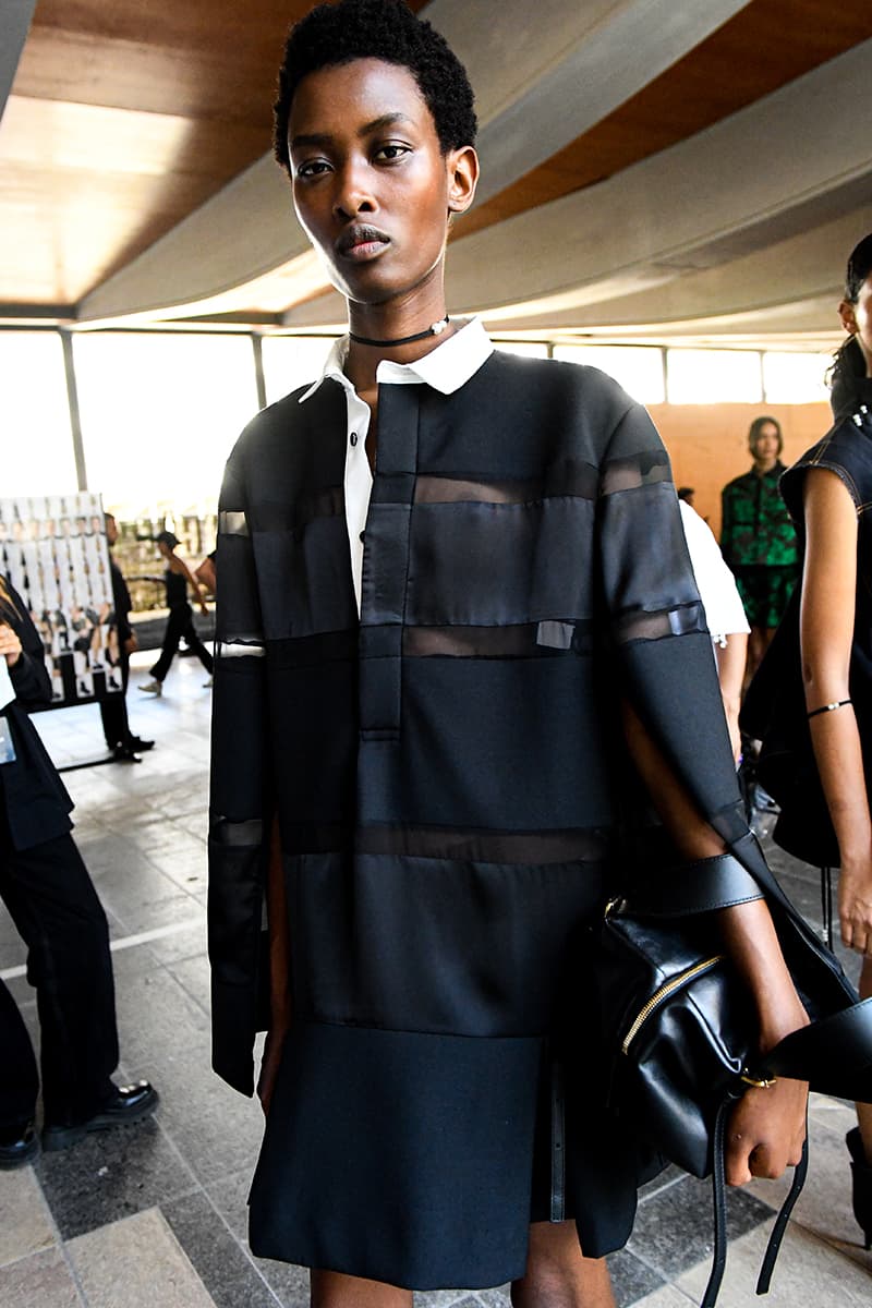 Carhartt WIP Collaborations Adorn sacai SS24 chitose abe carharrt streetstyle collaboration teyana taylor pleats mismatch technical hybridization japanese brand paris fashion week spring summer 2024