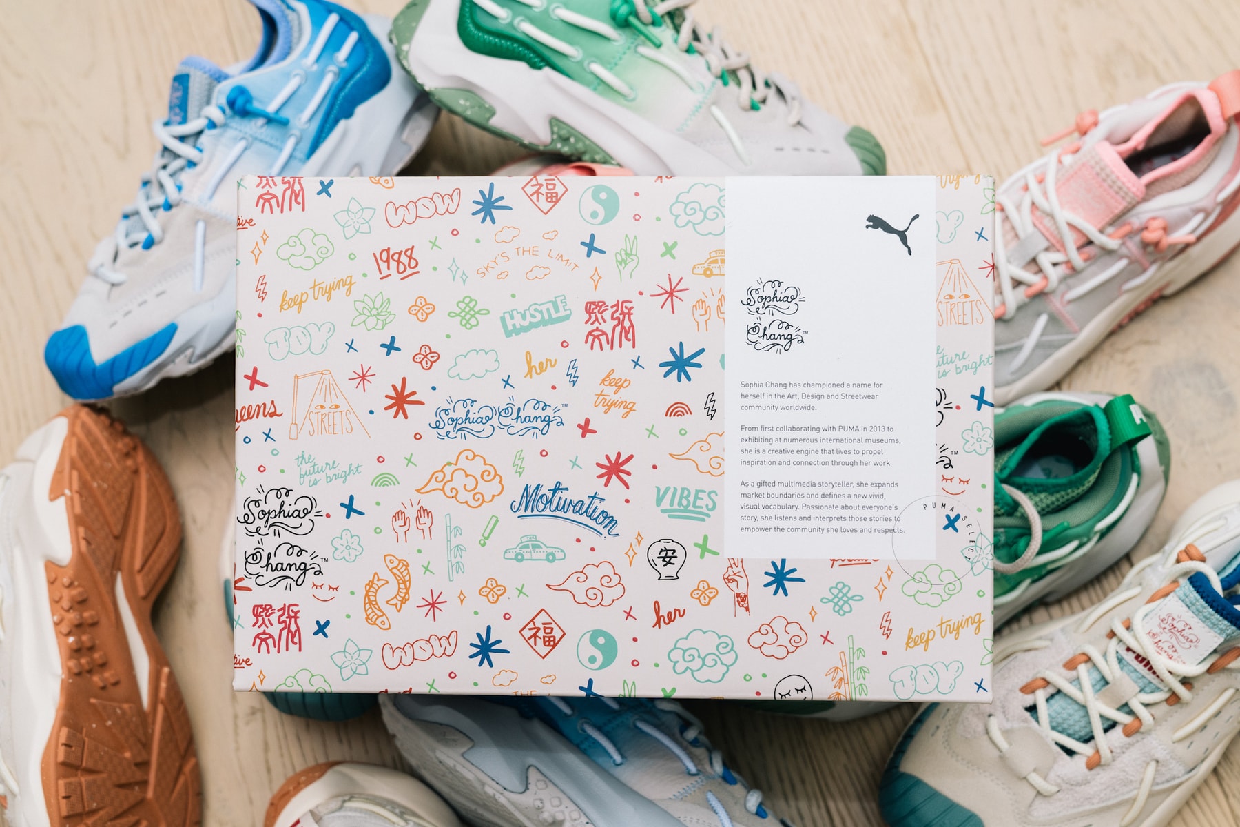 Hypeart visits sophia chang puma sneaker design illustration art