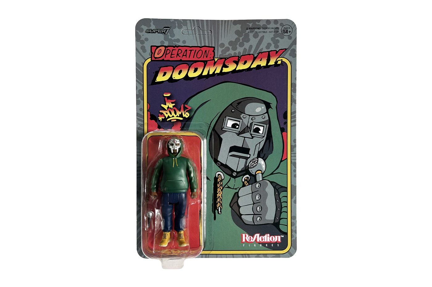 SUPER7 MF DOOM Operation Doomsday collectible Figure release info