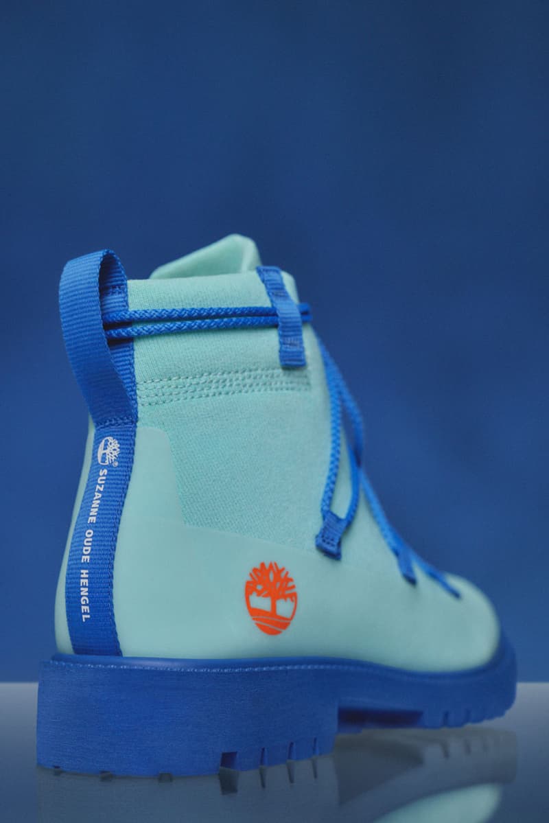 Timberland Suzanne Oude Hengel "Future73" Capsule Collection Knitwear Apparel Footwear Clog Boot