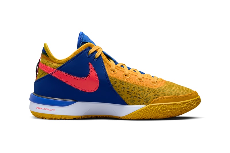 TITAN Nike Zoom LeBron NXXT Gen Gold DZ2916-700 Release Info date store list buying guide photos price gold blue yellow titan 22
