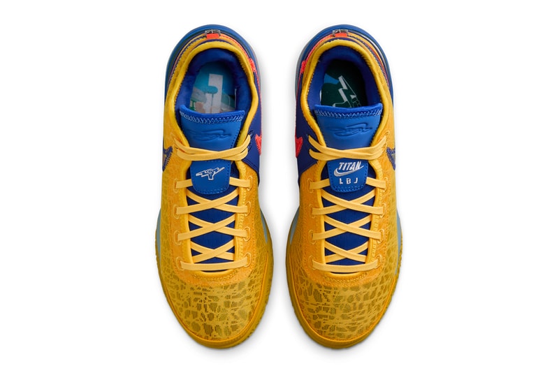 TITAN Nike Zoom LeBron NXXT Gen Gold DZ2916-700 Release Info date store list buying guide photos price gold blue yellow titan 22