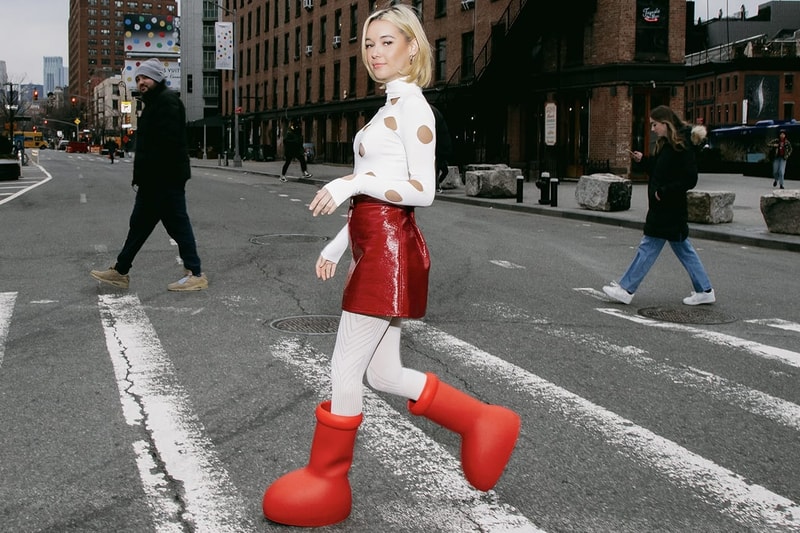 Ugly Footwear MSCHF Big Red Boot JW Anderson Wellipets Barbicore Gimmick Shoes 