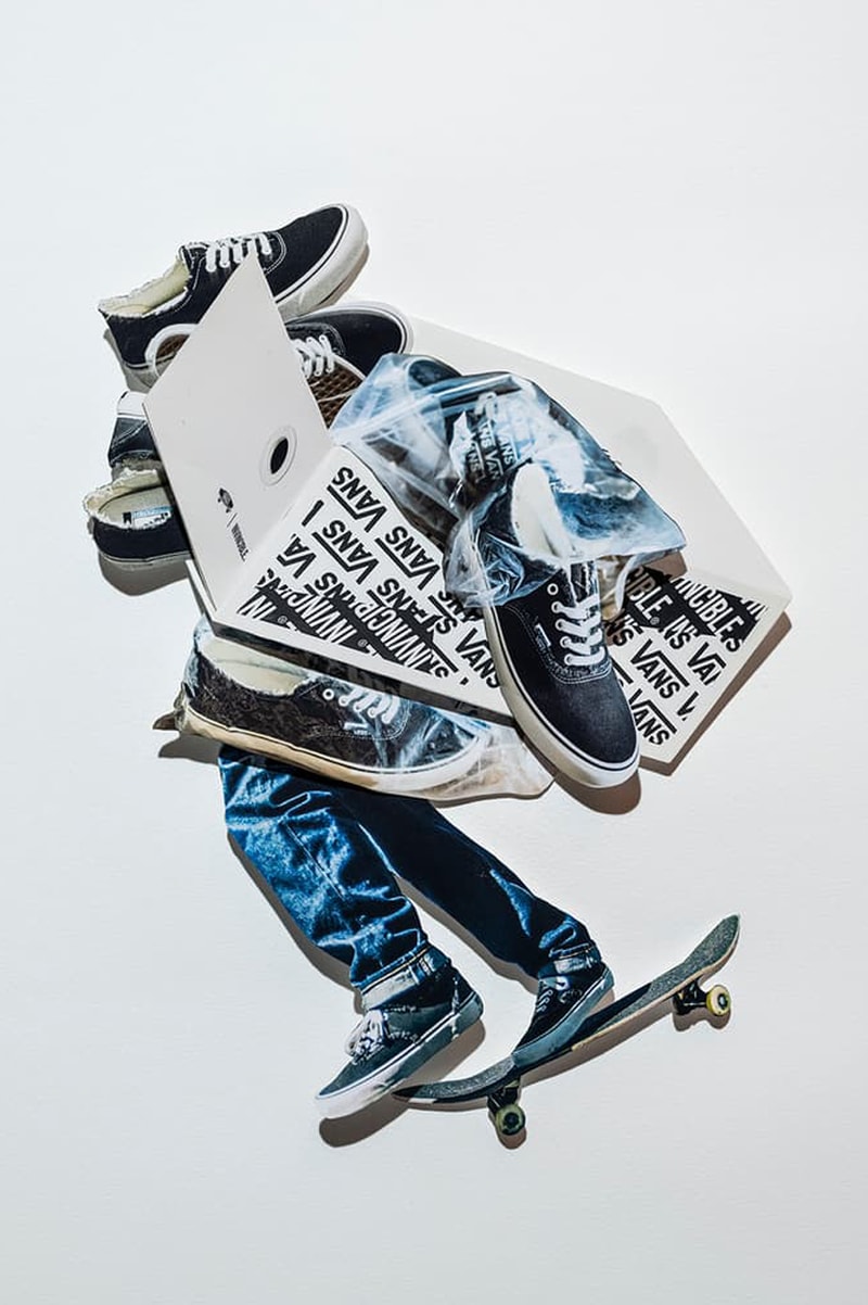 vault by vans links with invincible for the gnarly pack authentic skate high model distressed paisley streetwear skate classic silhouette