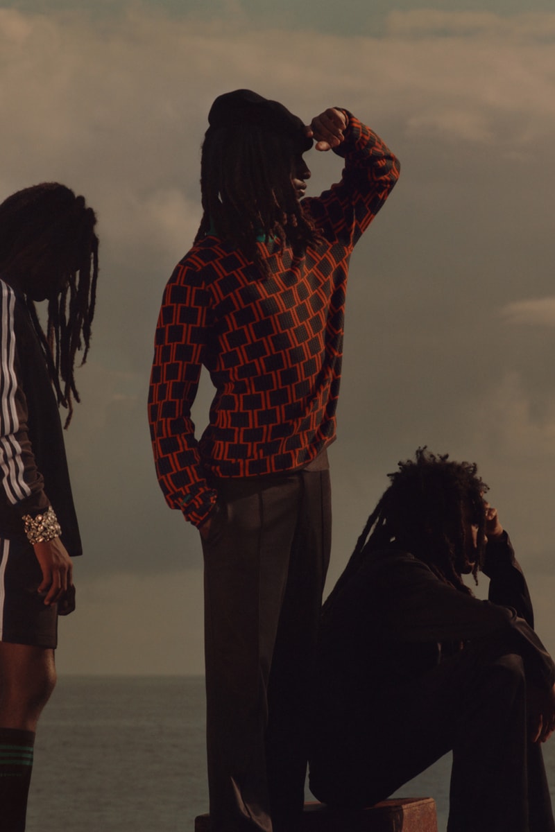 Wales Bonner adidas Originals Spring/Summer 2023 "Land of Wood and Water" Collection Runway Shoes Samba SL72 Knit Apparel Drops