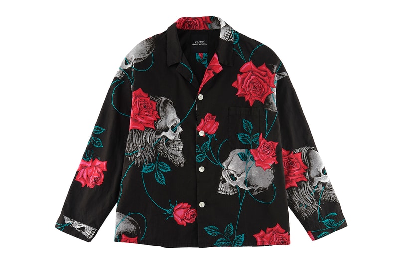 Wildside Yohji Yamamoto Saint M×××××× june 6 pajama shirt pants skull rose motif viera cotton release info
