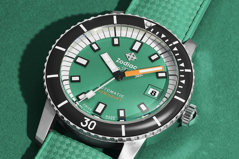 Zodiac New Super Sea Wolf Compression Watches Gulf Sea Foam Colorways Release Info