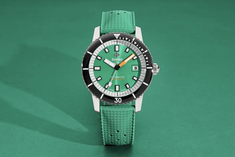 Zodiac New Super Sea Wolf Compression Watches Gulf Sea Foam Colorways Release Info