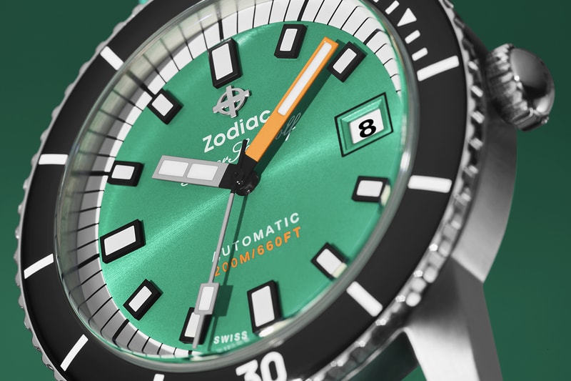 Zodiac New Super Sea Wolf Compression Watches Gulf Sea Foam Colorways Release Info