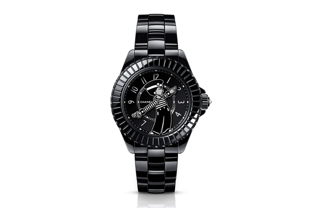Chanel Black and White Timepiece Set Only Watch