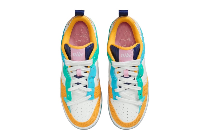 Official first Look at Serena Williams Design Crew x Nike Dunk Low Disrupt 2 DX4220-100 Summit White/Clear Jade-Baltic Blue-Sundial low top swoosh shoes summer august release