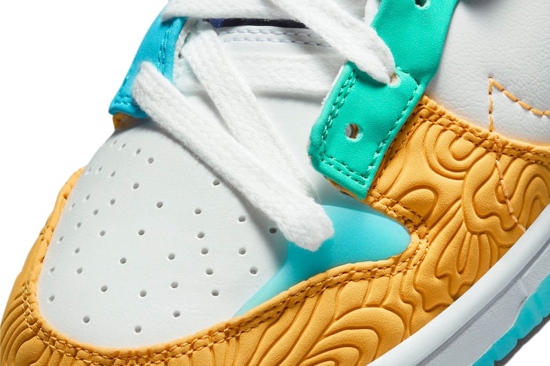 Official first Look at Serena Williams Design Crew x Nike Dunk Low Disrupt 2 DX4220-100 Summit White/Clear Jade-Baltic Blue-Sundial low top swoosh shoes summer august release