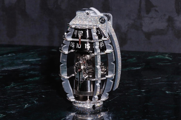 A$AP Rocky Wears Alex Moss New York EXO GRENADE Pendant in "RIOT (Rowdy Pipe'n)"