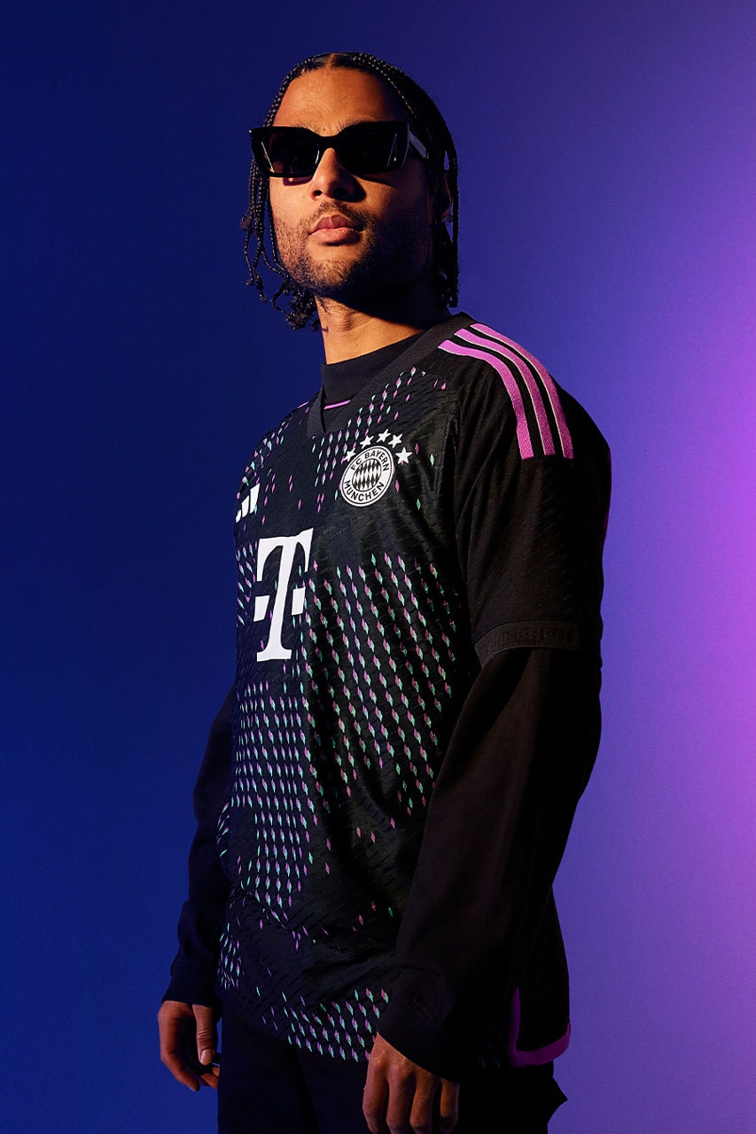 adidas Bayern Munich 2023/24 Away Jersey Three Stripe Fashion Sports Football Soccer Bundesliga Premier League Champions League