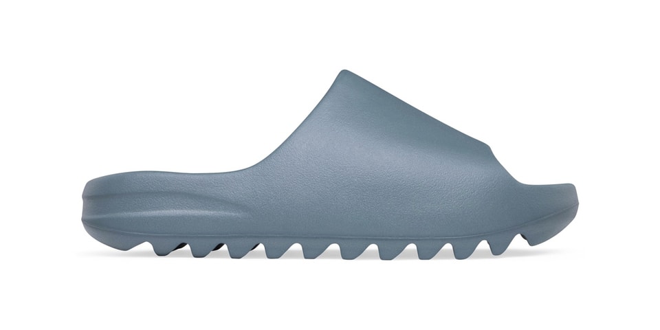 Official Images of the adidas YEEZY SLIDE “Slate Marine”