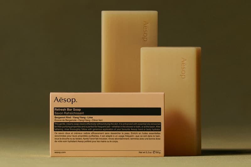 Aēsop Refresh Polish Nurture Body Bar Soaps Release Info