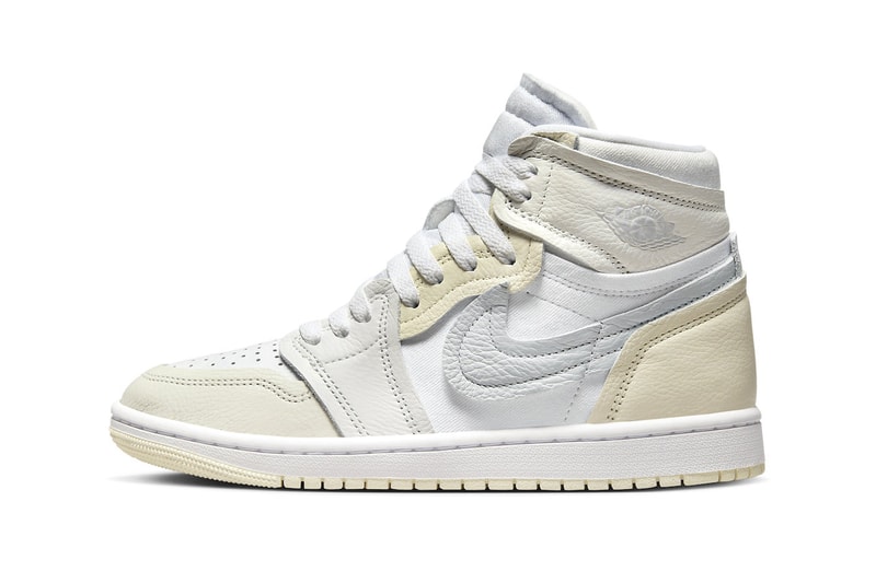 Official Look at the Air Jordan 1 MM High "Coconut Milk" FB9891-001 Release Info White/Pure Platinum-Sail-Coconut Milk-Summit White jordan brands swoosh jumpman michael jordan