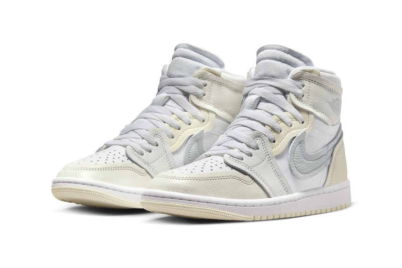 Official Look at the Air Jordan 1 MM High "Coconut Milk" FB9891-001 Release Info White/Pure Platinum-Sail-Coconut Milk-Summit White jordan brands swoosh jumpman michael jordan